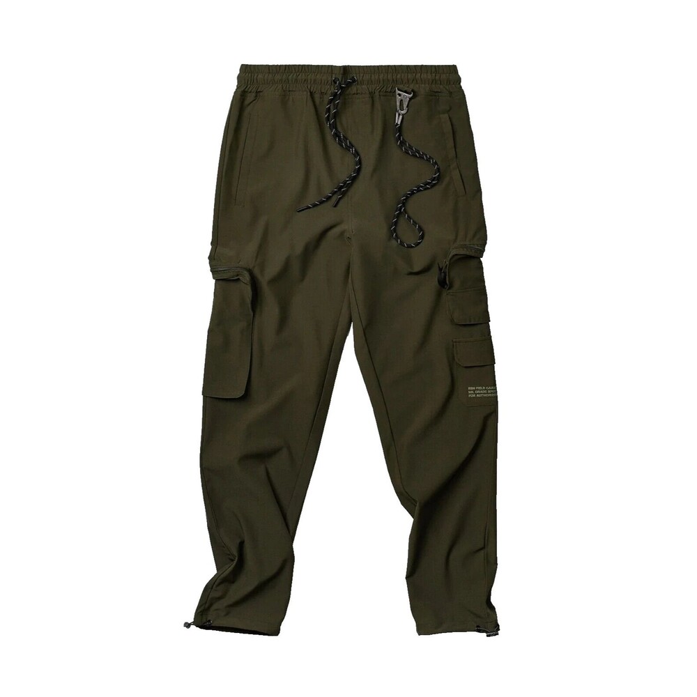 Reason Cargo Pants Men’s 32x32 Medium Olive Green Utility Stretch Elastic Waist